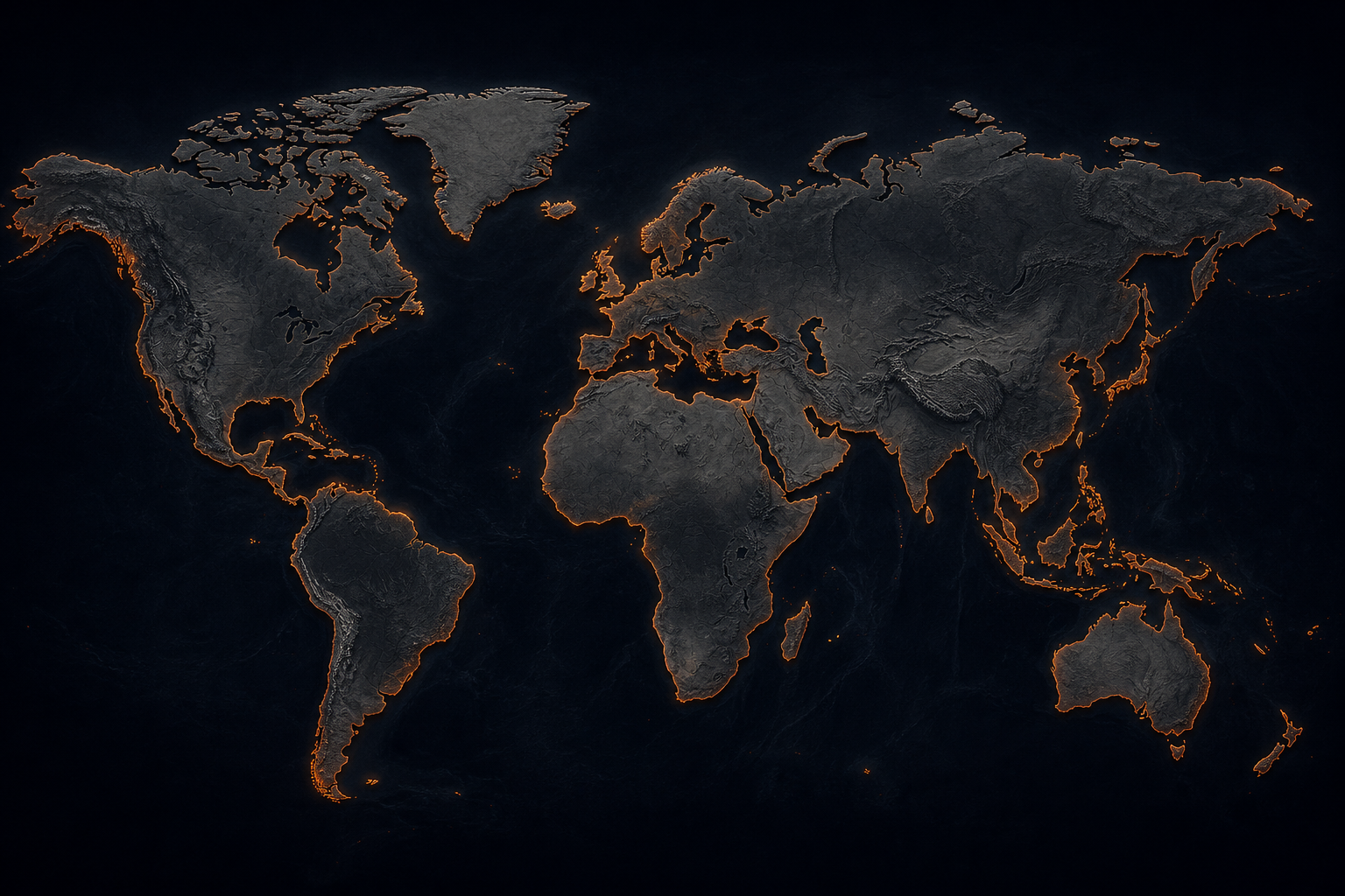 World map of export markets