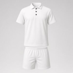 Blank white heavyweight cotton rugby jersey kit mockup - RTS-RG-101