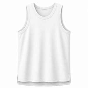Blank white OEM Performance Running Singlet - RTS-RN-101
