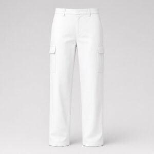 Blank white urban cargo pant front mockup - RTS-UA-102