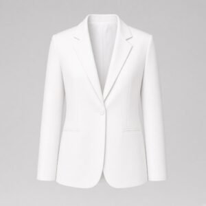 Blank white traditional school blazer front mockup - RTS-SBL-101