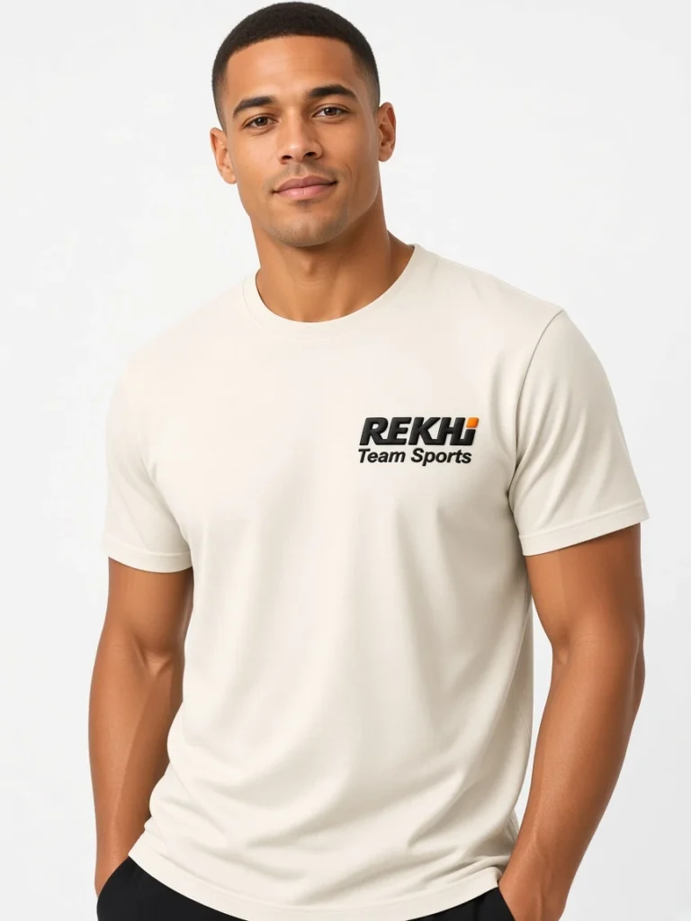 100% Cotton T-Shirt — 3D Puff Embroidery